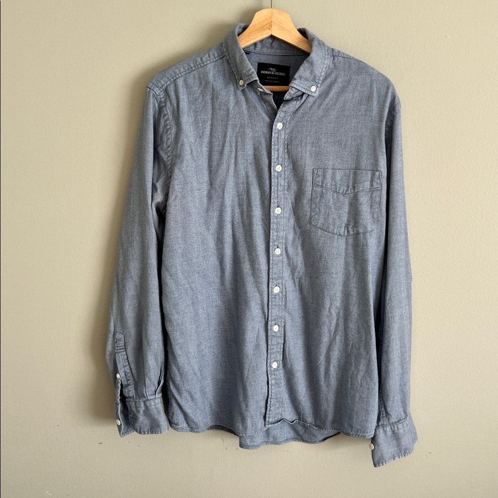 Rodd & Gunn Italian Fabric Shirt in Light Blue Size XL